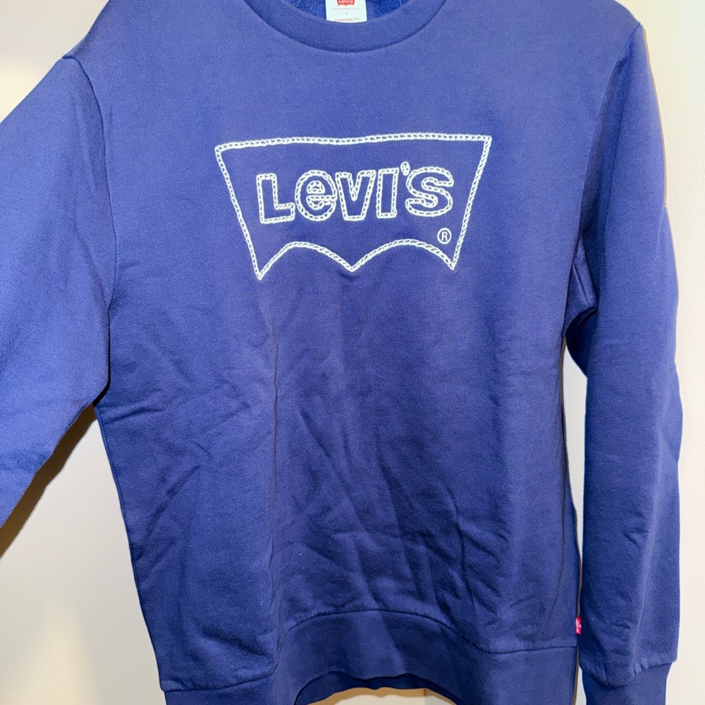 Levi's Men's Navy Crewneck Sweater